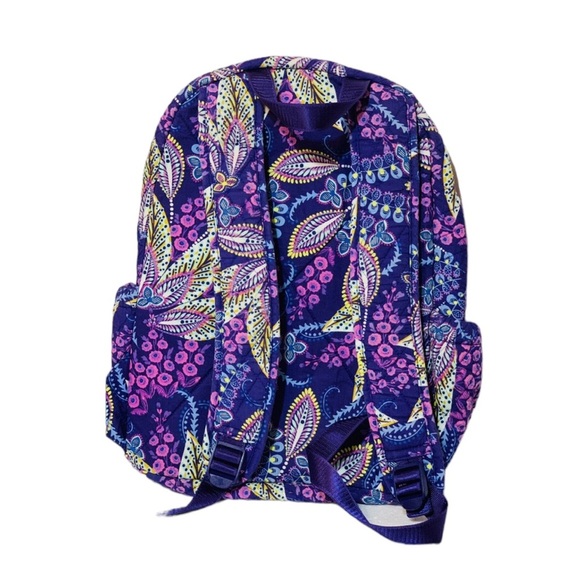Vera Bradley women’s Batik Leaves multicolored flower backpack - Purple - Picture 2 of 6